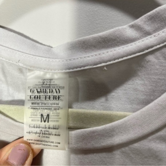 Gameday Couture White/Gray Nebraska Huskers High Line Tiered Dip-Dye T-Shirt M - Picture 5 of 11